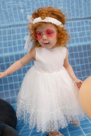 Χειροποίητο βαπτιστικό φόρεμα Bambolino Olivia 9820