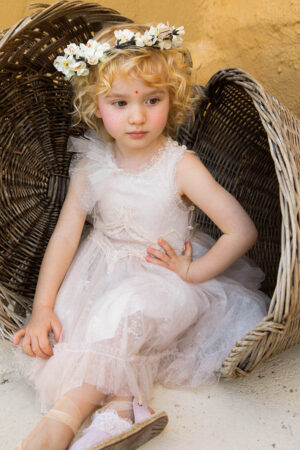 Χειροποίητο βαπτιστικό φόρεμα Bambolino Artemis 1355