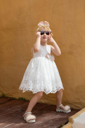 Χειροποίητο βαπτιστικό φόρεμα Bambolino Eirini 1322