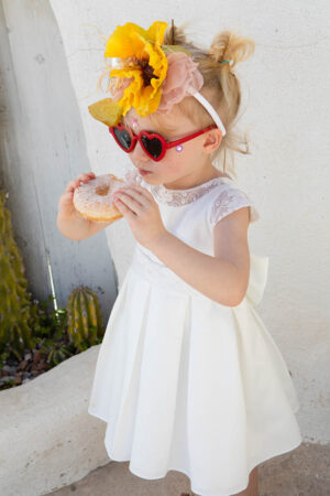 Χειροποίητο βαπτιστικό φόρεμα Bambolino Malamo 1318