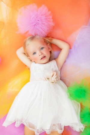 Χειροποίητο βαπτιστικό φόρεμα Bambolino Myrto 1337