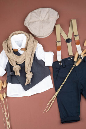 Βαπτιστικό χειμερινό κοστουμάκι Bambolino Aisopos 1515