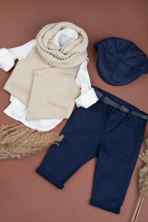 Βαπτιστικό χειμερινό κοστουμάκι Bambolino Diagoras 1503