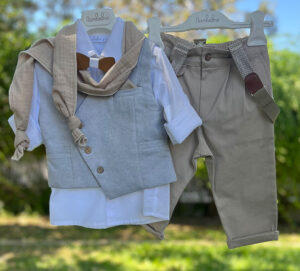 χειμερινό βαπτιστικό κοστούμι Bambolino Marios