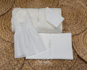 Βαμβακερά λαδόπανα lina baby για κορίτσι με δαντέλα 1470