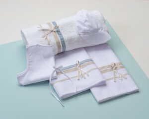 Χειροποίητα βαμβακερά λαδόπανα για αγόρι Μεσόγειος/1523