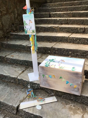 Σετ βάπτισης με θέμα το λάμα