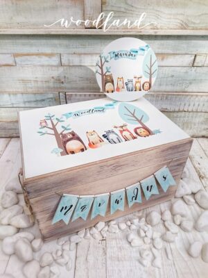 Σετ βάπτισης με θέμα ζωάκια του δάσους