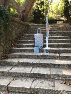 Σετ βάπτισης με θέμα το αρκουδάκι στο φεγγαράκι