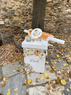 Σετ βάπτισης με θέμα την κολοκύθα