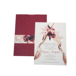 Προσκλητήριο γάμου με ινδιάνικη σκηνή