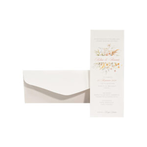 Προσκλητήριο γάμου με μαργαρίτες