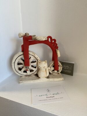 Χειροποίητο κεραμικό διακοσμητικό ποδήλατο