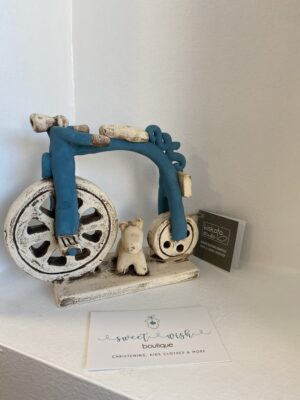 Χειροποίητο κεραμικό διακοσμητικό ποδήλατο