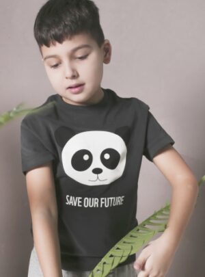 Μπλούζα panda boy από 100% οργανικό βαμβάκι by WWF