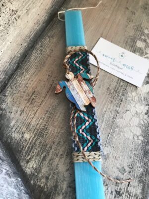 Πασχαλινή αρωματική λαμπάδα με χελωνάκι