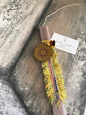 Πασχαλινή αρωματική λαμπάδα με μάνταλα