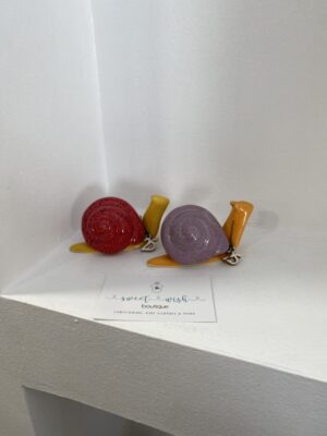 Χειροποίητο κεραμικό  επιτραπέζιο σαλιγκάρι γούρι