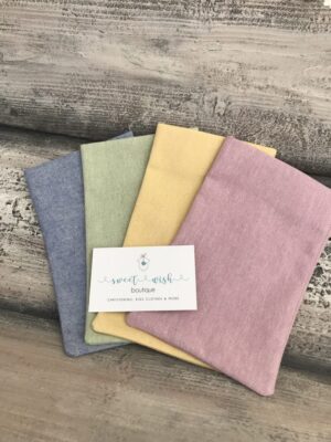 πουγκί για μπομπονιέρα από βαμβακερό ύφασμα