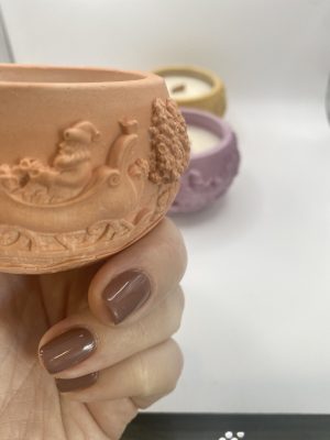 Αρωματικό κεράκι σόγιας σε πορσελάνινο διακοσμητικό βαζάκι