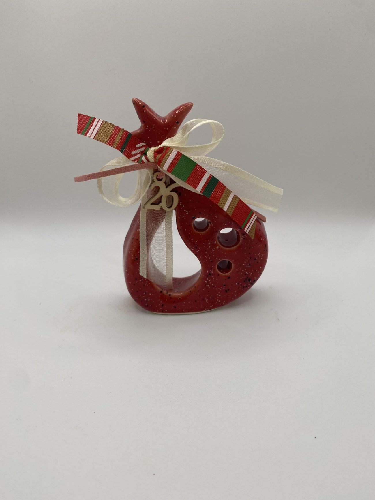 Χειροποίητο κεραμικό  επιτραπέζιο γούρι ρόδι