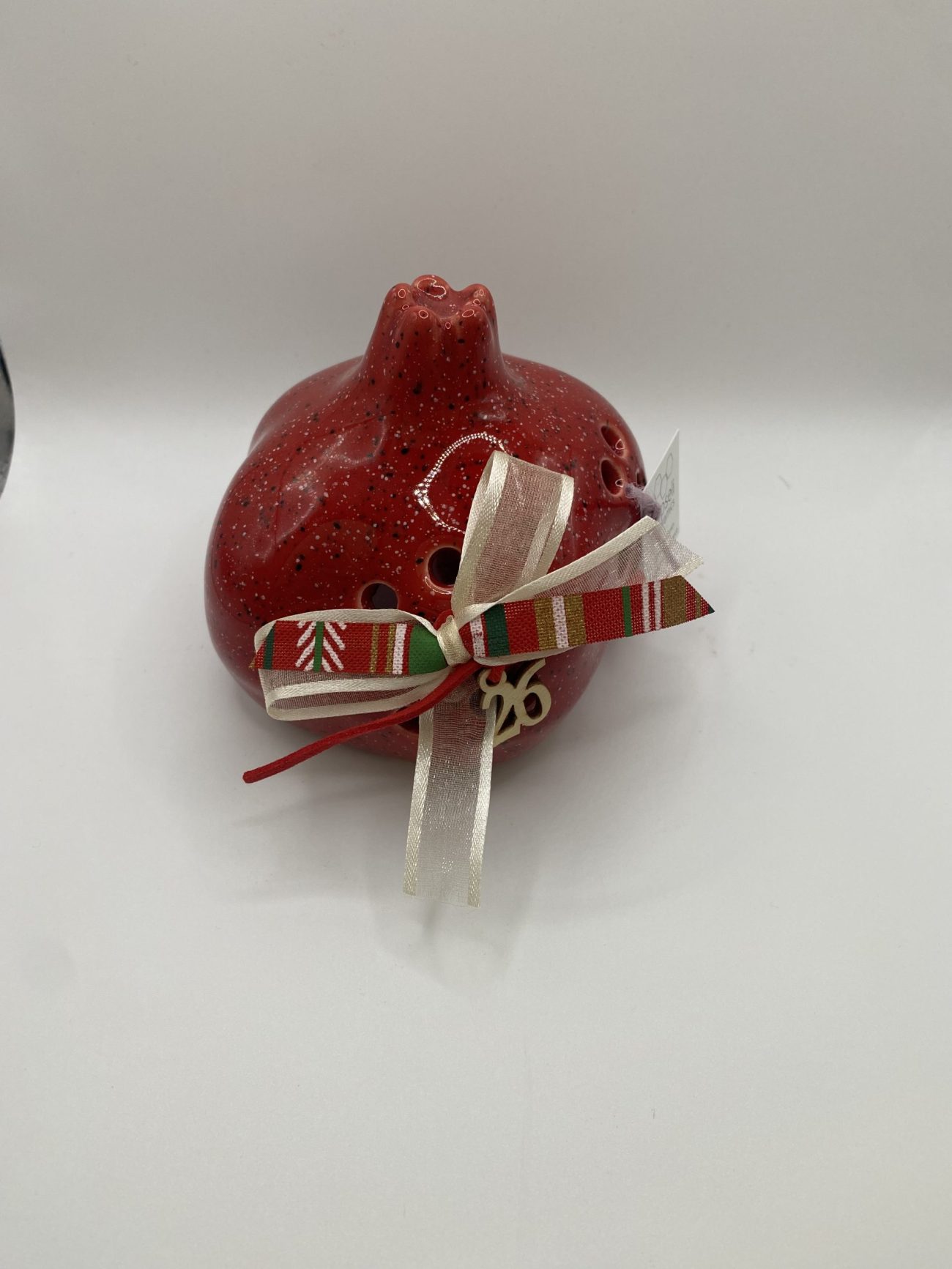 Χειροποίητο κεραμικό  επιτραπέζιο γούρι ρόδι ρεσώ