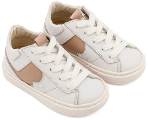 Δίχρωμο Sneaker Δετό EXC8001 Λευκό Μπεζ Babywalker