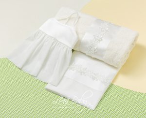 Βαμβακερά λαδόπανα για κορίτσι lina baby Αγάπη/1598