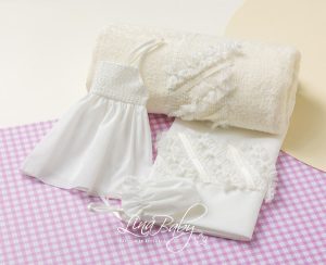 Βαμβακερά λαδόπανα για κορίτσι lina baby Οφηλία/1595