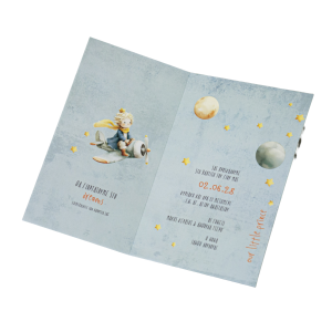 Προσκλητήριο βάπτισης με θέμα μικρός πρίγκιπας
