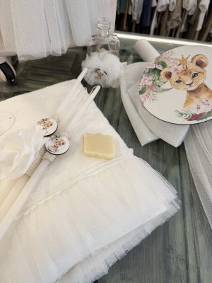 Σετ βάπτισης για κορίτσι με θέμα λιονταράκι